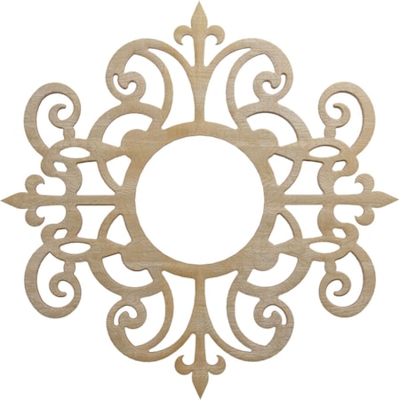 Ekena Millwork Dijon Wood Fretwork Pierced Ceiling Medallion, Birch, 20"OD x 6 1/2"ID x 3/8"T CMWP20X20X0375DIBI
